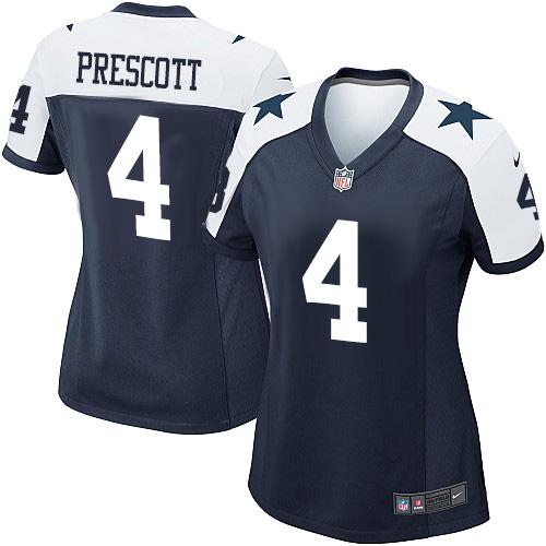 NFL DAL Cowboys Dak Prescott #4 Navy Elite Game Jersey - Premium