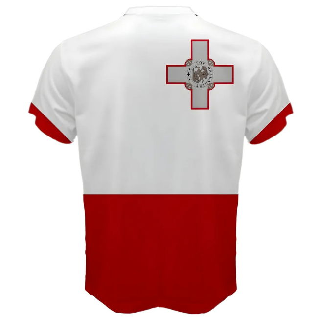 Malta Maltese Flag Sublimated Sports Jersey Performance