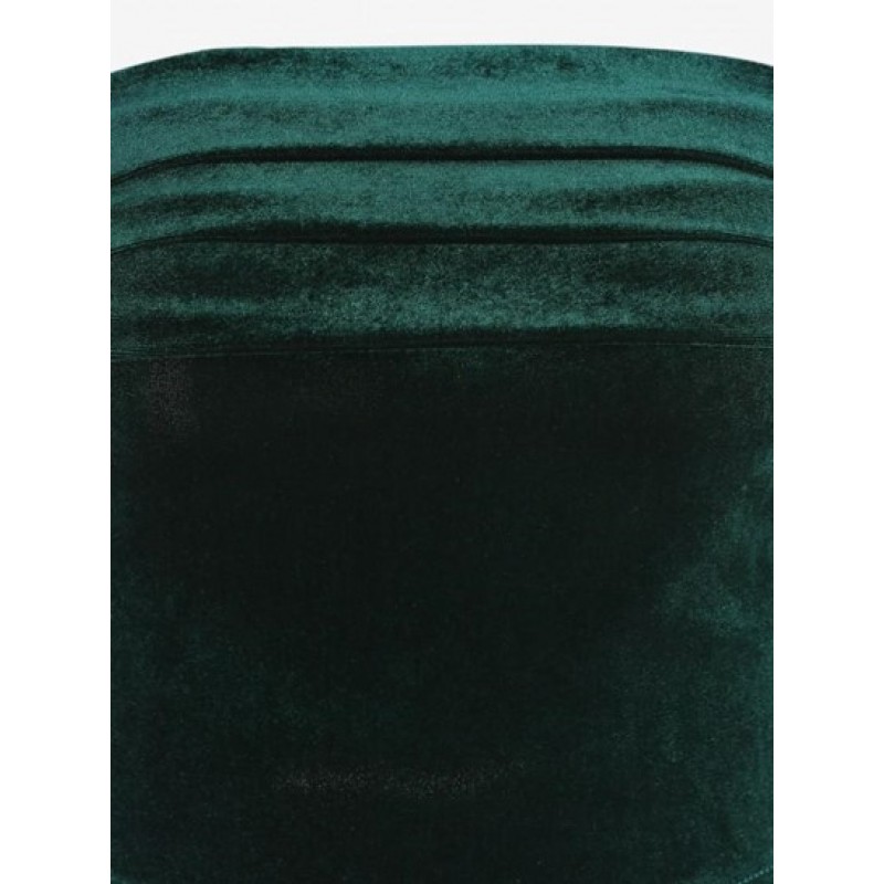 Criss Cross Velvet Ruched Cami Top IU6059