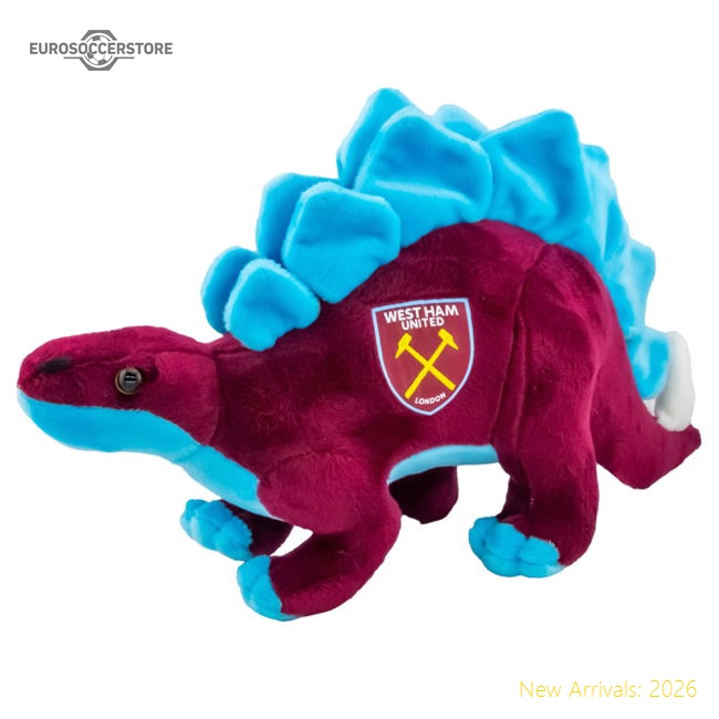 Premium West Ham United Fc Plush Stegosaurus - Collectors Item