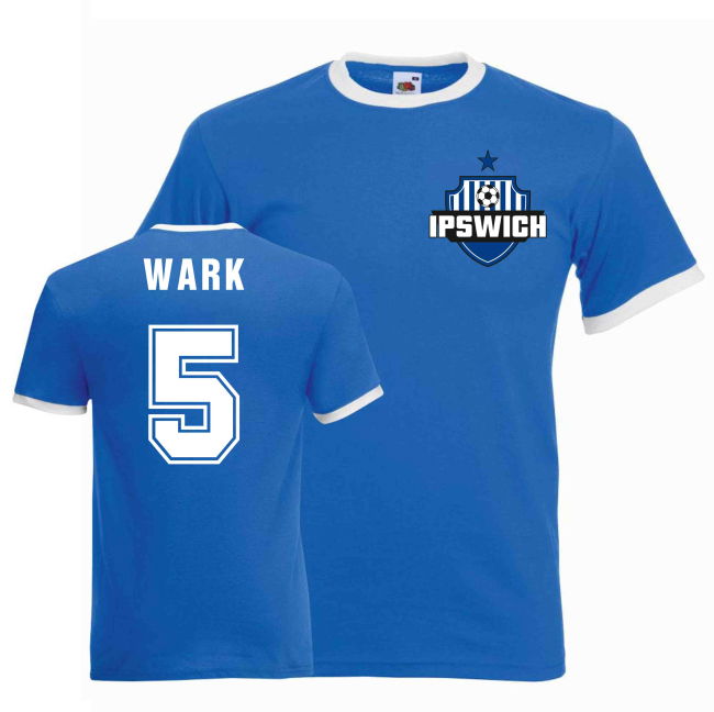 John Wark Ipswich Ringer T-Shirt - blue (Men