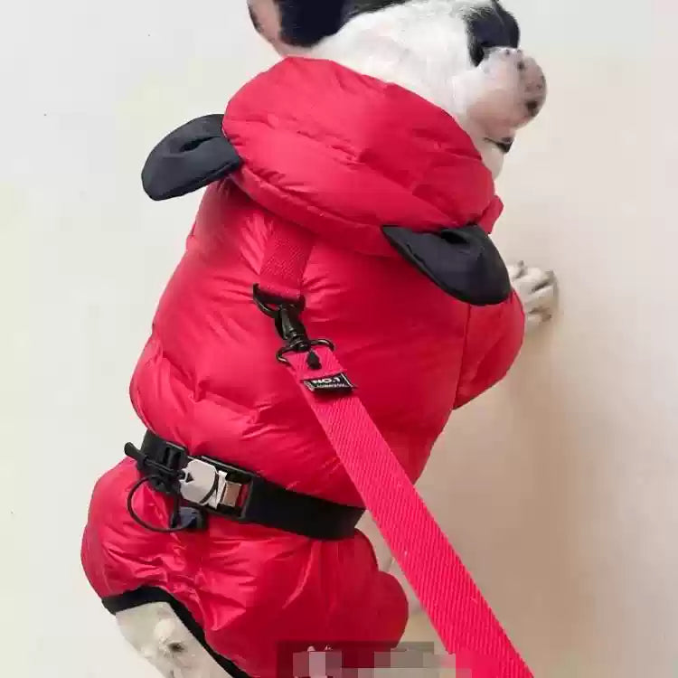 French Bulldog French Bulldog Winter Polyester Jumpsuit – Warm Four