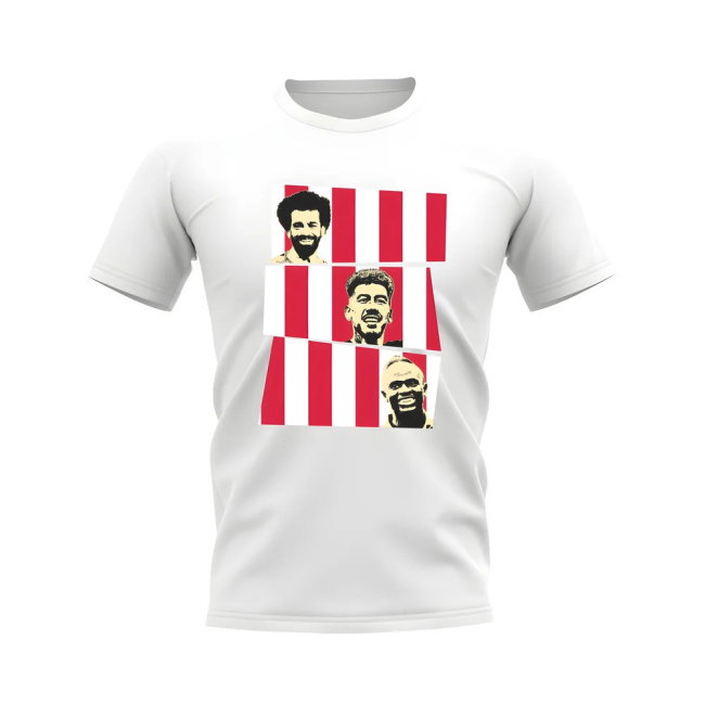 Salah Firmino Mane Liverpool Trio supporter T-Shirt (Men