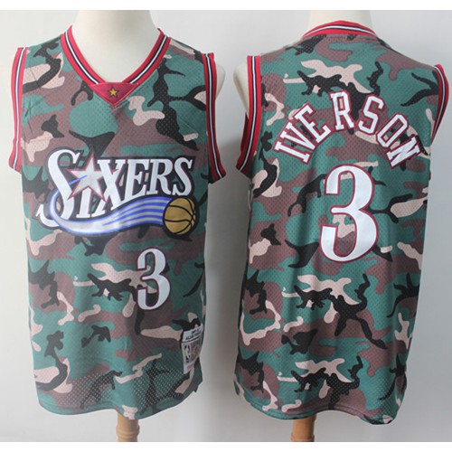 76ers Philadelphia 76ers #3 Mitchell And Ness Jersey - Value-Priced