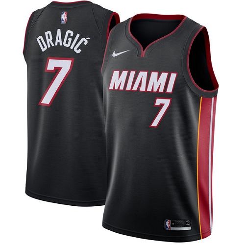 Official MIA Goran Dragic #7 2024 Icon Swingman NBA Jersey Black -