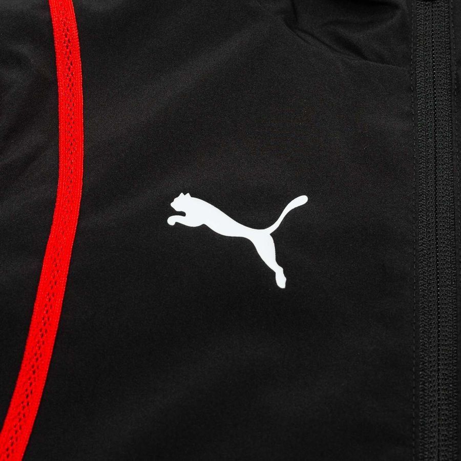 Milan Travel Jacket Pre Match Woven Anthem Puma Jet Black/for All Time