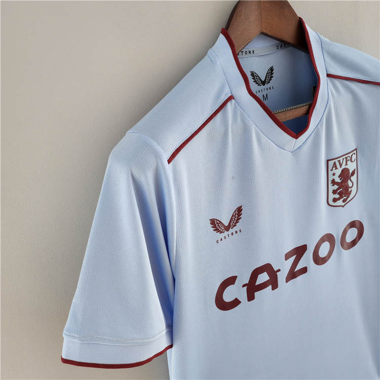Official Aston Villa 2223 Away Soccer Jersey Blue Football Shirt