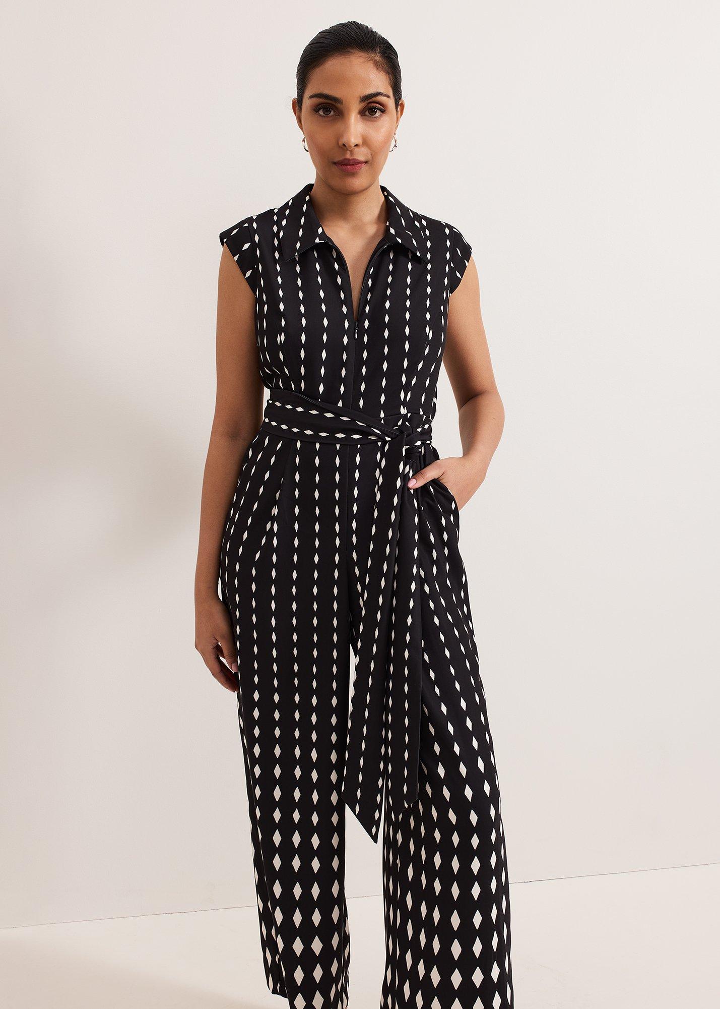 Petite Delina Geo Jumpsuit