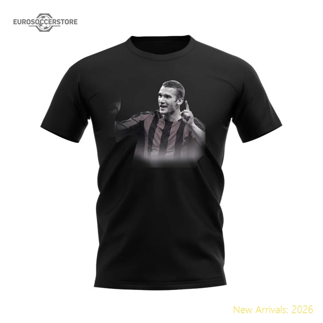 Official Andriy Shevchenko Ac Milan Legend T-Shirt (Black)