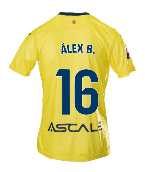 Villarreal Home Jersey 25-26 Version for ALEX B. with Number 16