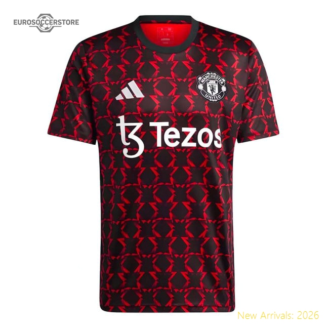 Professional 2024-2025 Man Utd Pre-Match Classic Shirt Black