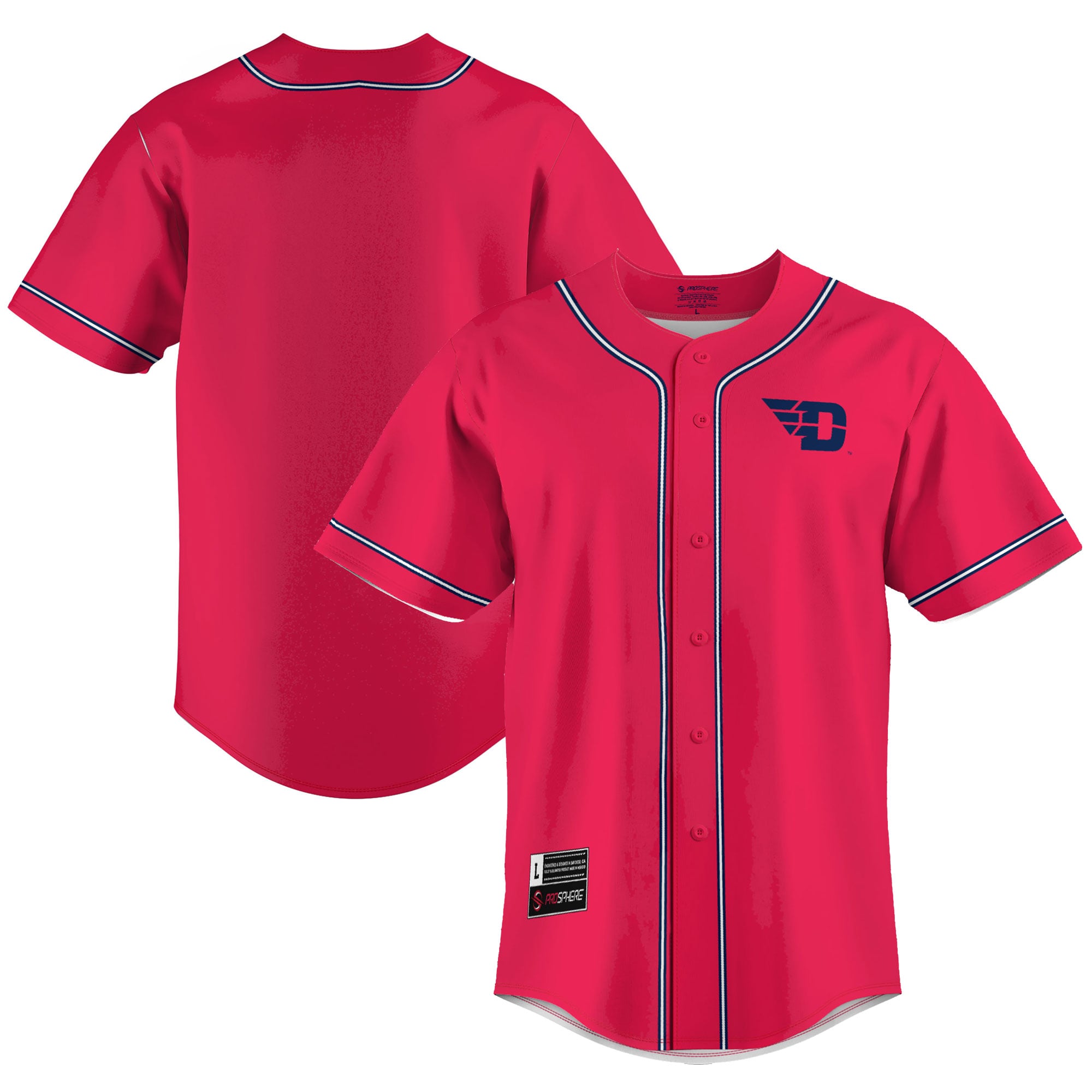 Dayton Flyers GameDay Greats Lightweight Baseball Jersey - Red