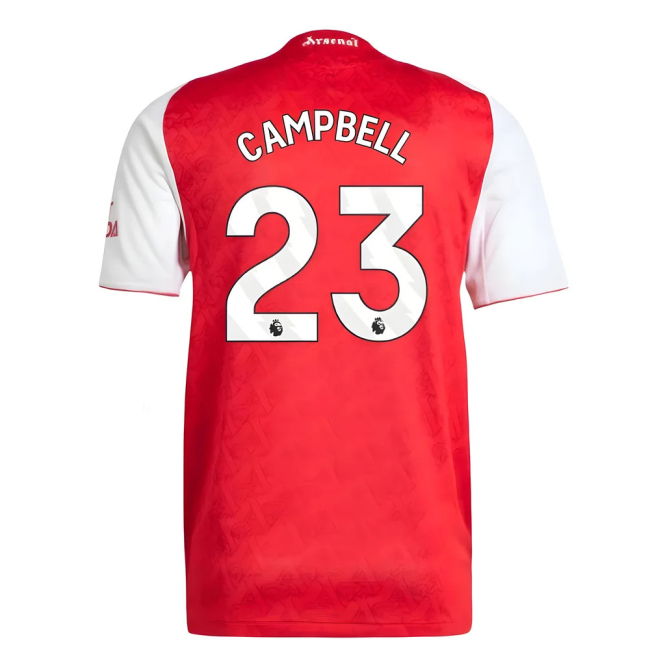 2025-20 Arsenal Authentic Home Football Shirt Campbell 23 L M S