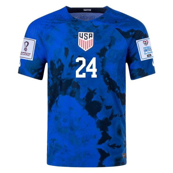 USA 2022-2023 FIFA World Cup Away Soccer Jersey –  Match Day Version S