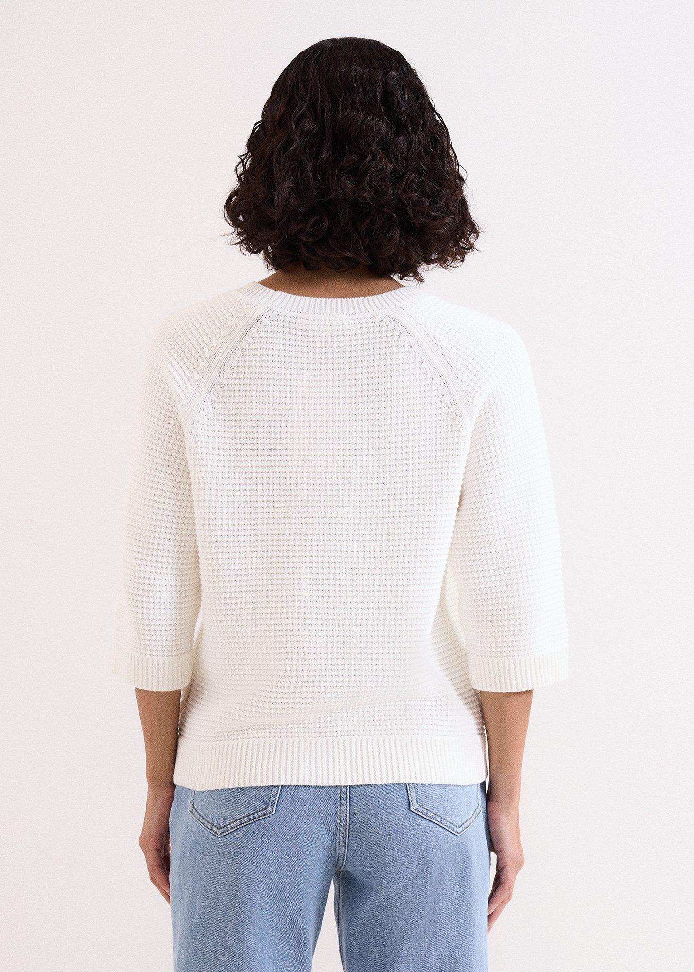 Odette Textured Ivory Jumper