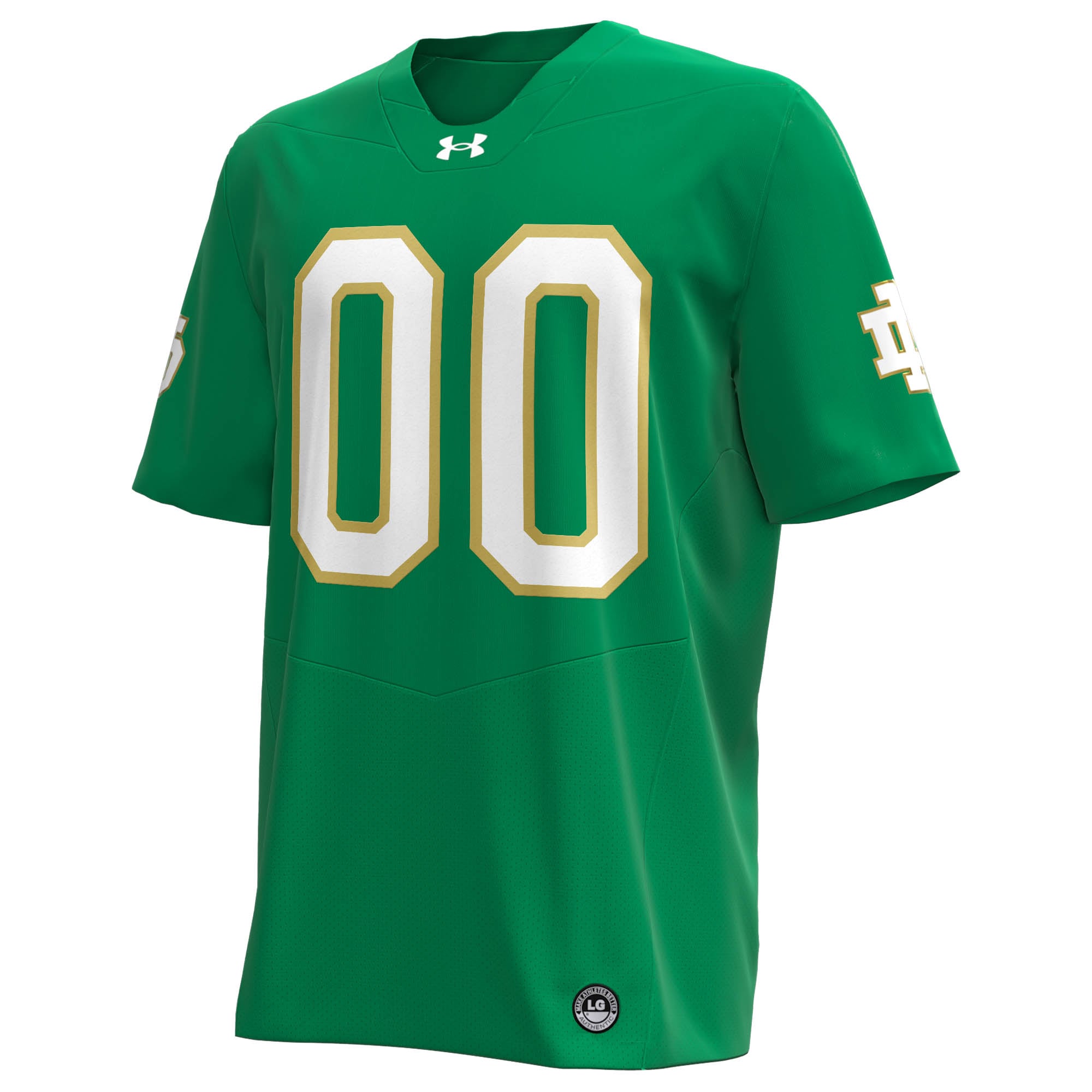 [DDG] Notre Dame Fighting Irish Custom Replica Football Jersey - Kelly Green