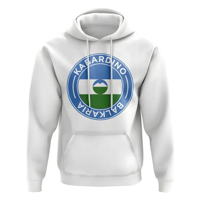 Kabardino-Balkaria Football Badge Hoodie (White) Holland