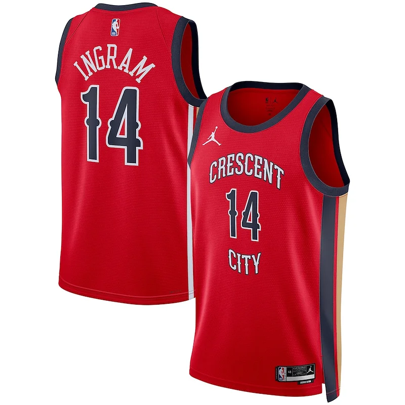 Brandon Ingram NOP Authentic Team Jersey - Red - Licensed Product