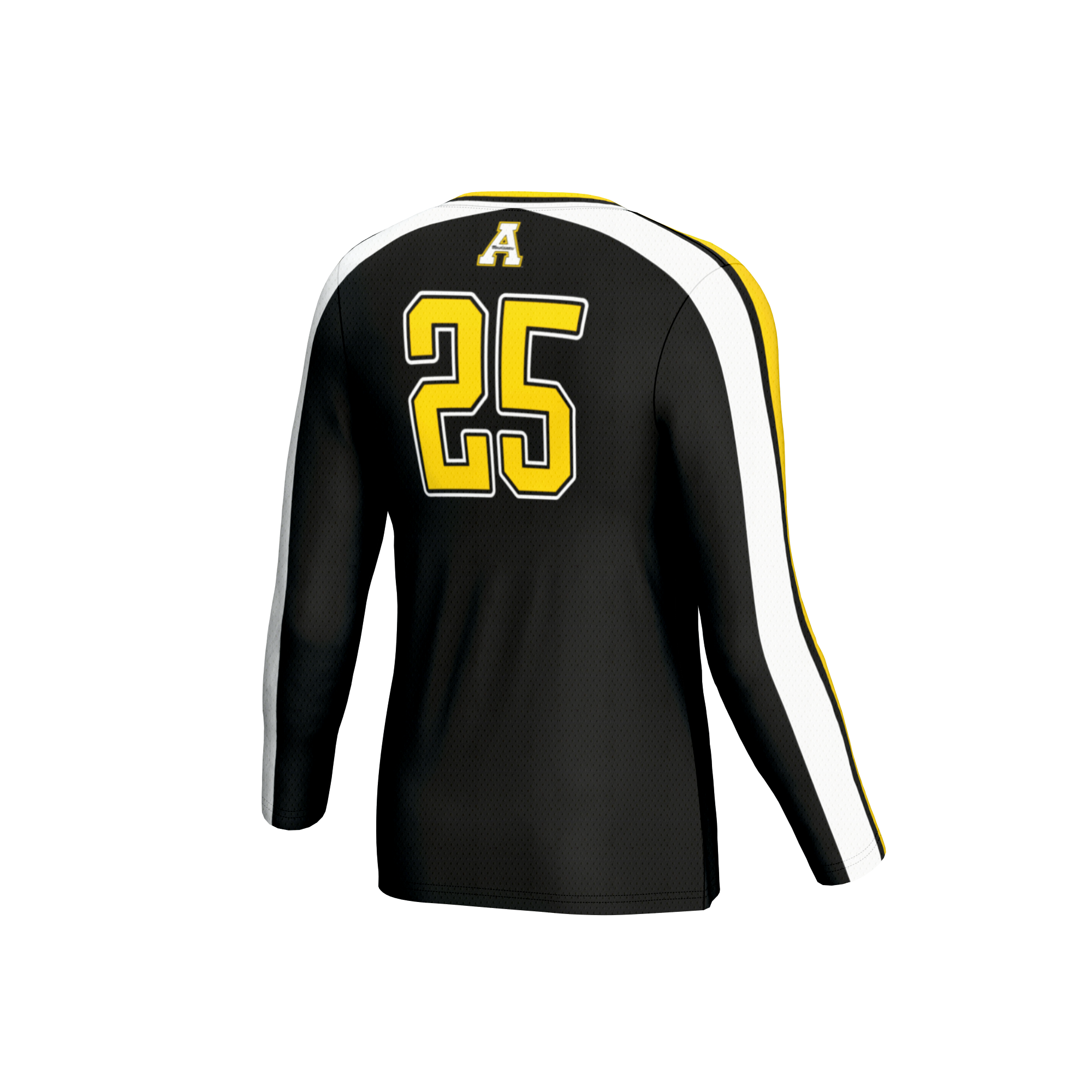 [NJP] Appalachian State Mountaineers GameDay Greats Unisex Women's Volleyball Lightweight Fashion Jersey - Black