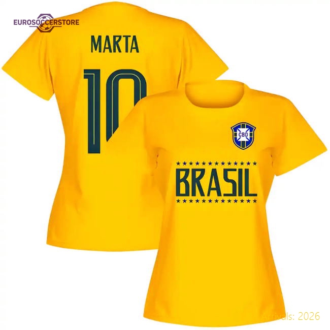 Comfortable Womens Football Team Womens Marta Jersey 2024-2025
