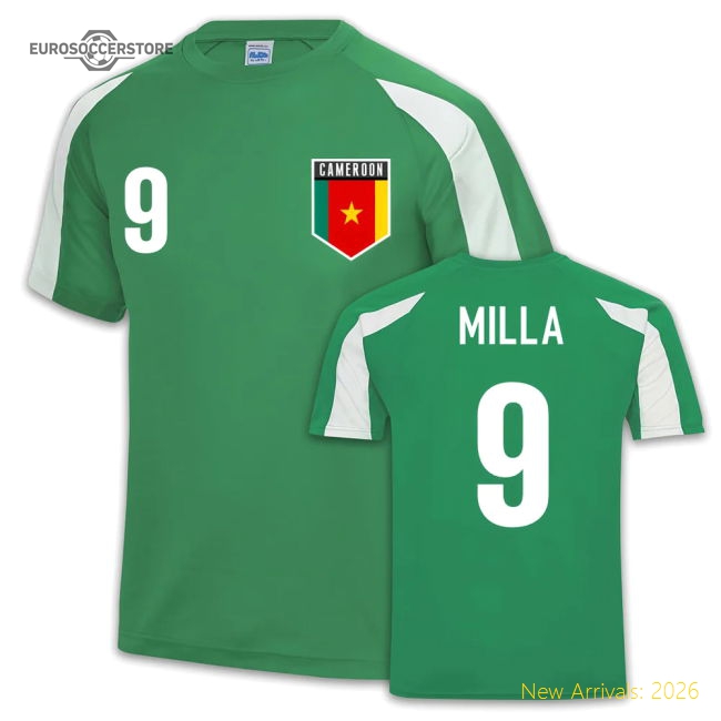 Indomitable Lions Sports Training Jersey (roger Milla 9)