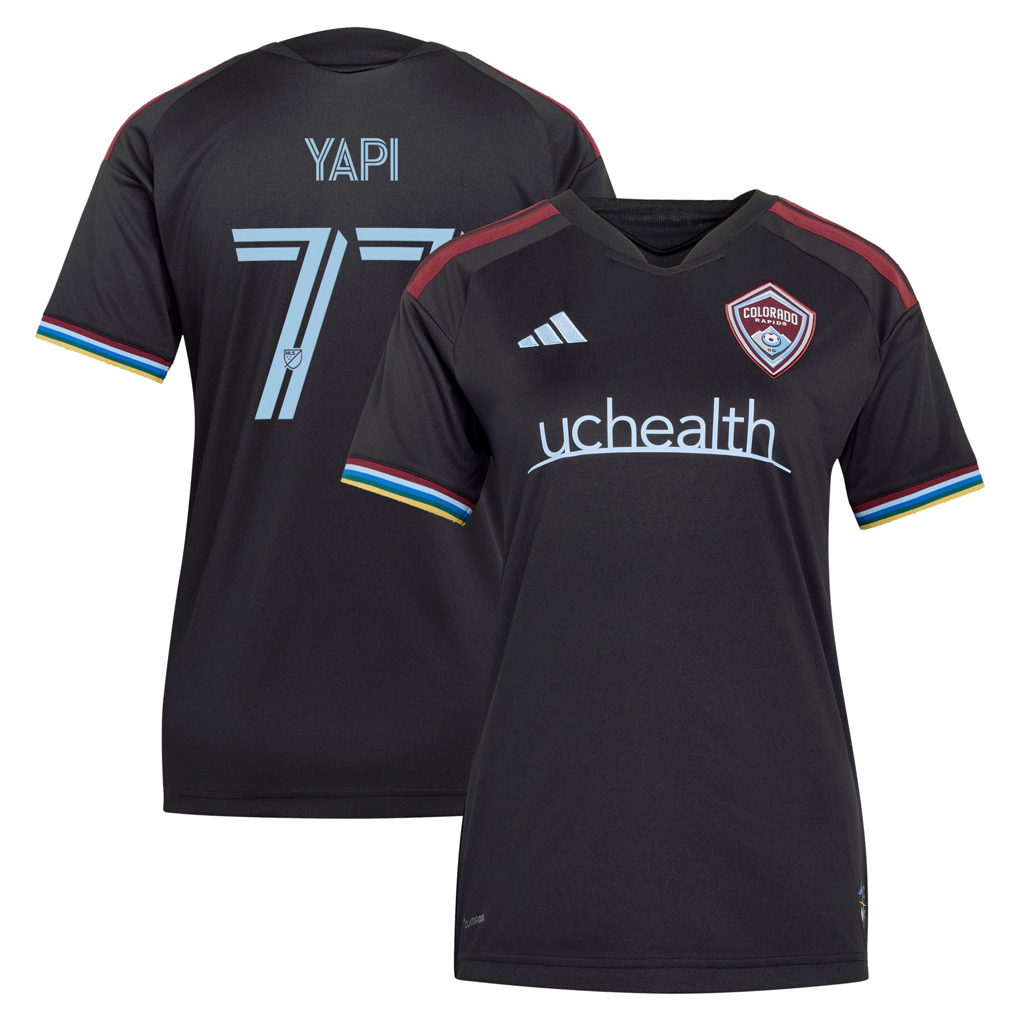 [JED] Youth Darren Yapi Colorado Rapids Women's 2026 Colorful Colorado Replica Jersey - Black