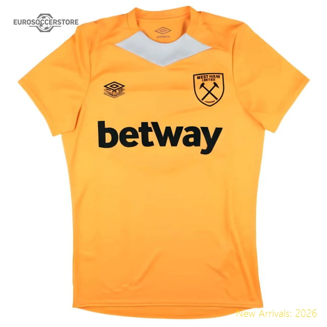 Official 2024-2025 West Ham Training Jersey (orange) - Premium