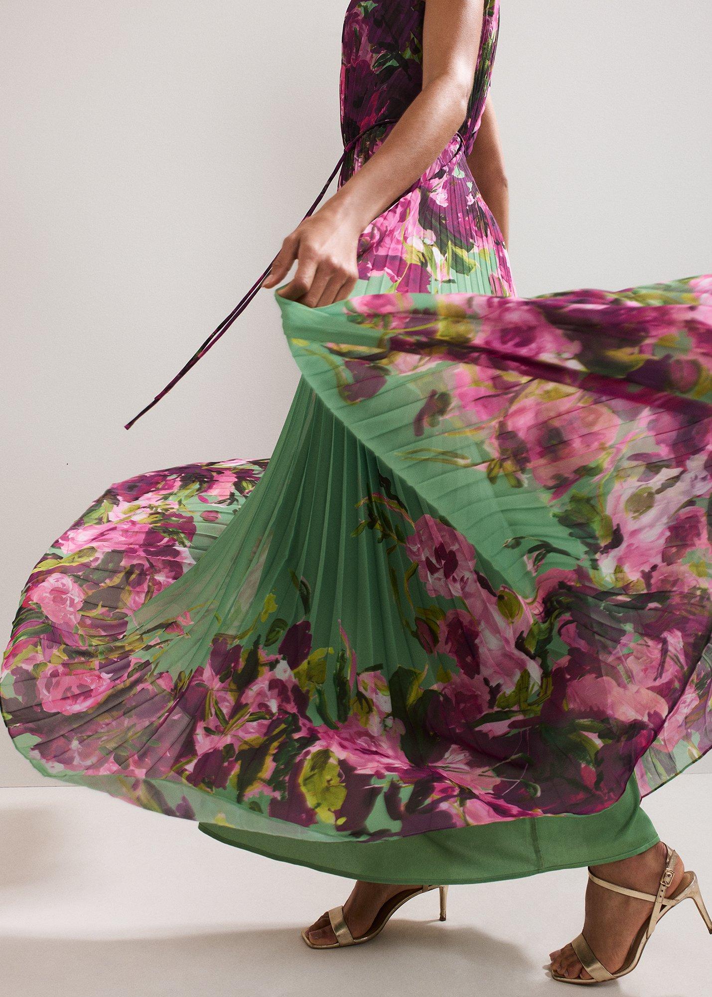 Petite Dahlia Printed Maxi Dress