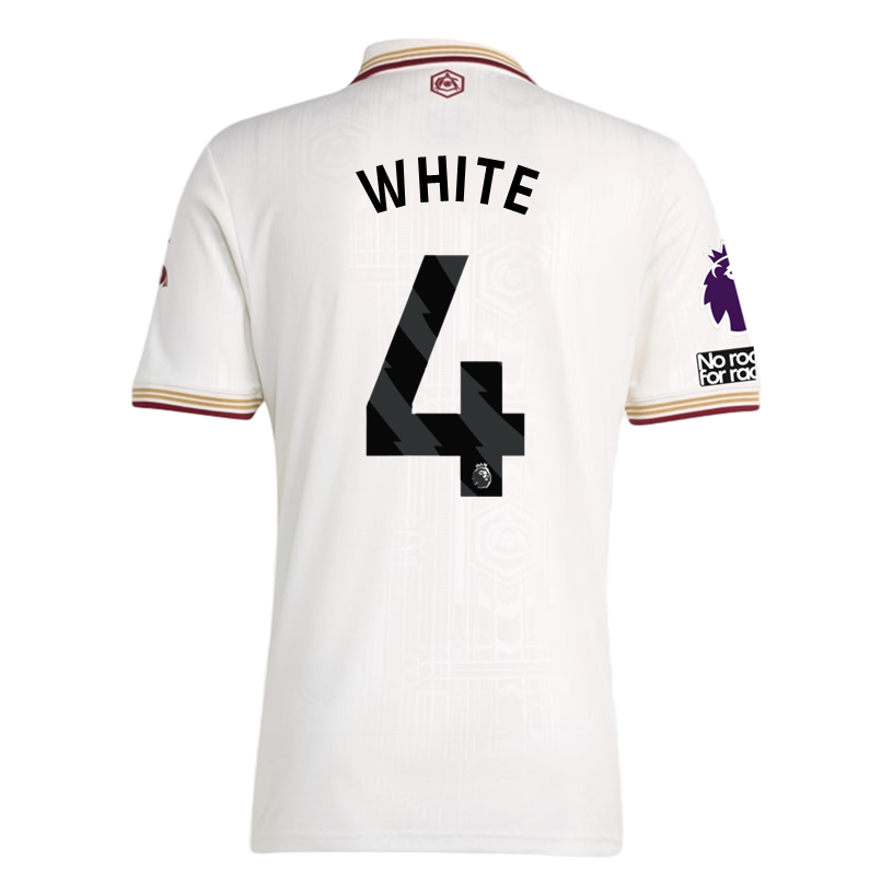 Arsenal White Men 2025-2026 UCL Third Jersey – Authentic Shirt