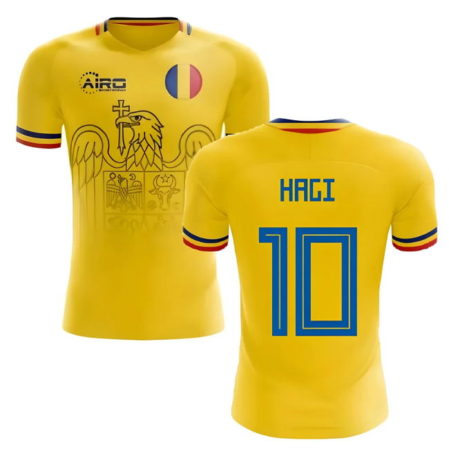 2025-2026 Romania Home Concept Football Shirt (Hagi 10)