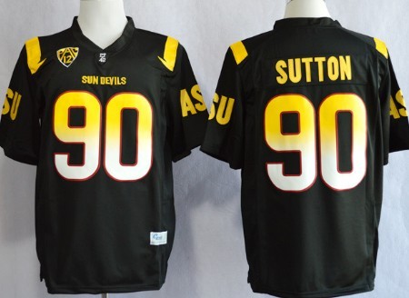 Men's None Black 2013 replica Will Sutton #90 stitched Jersey