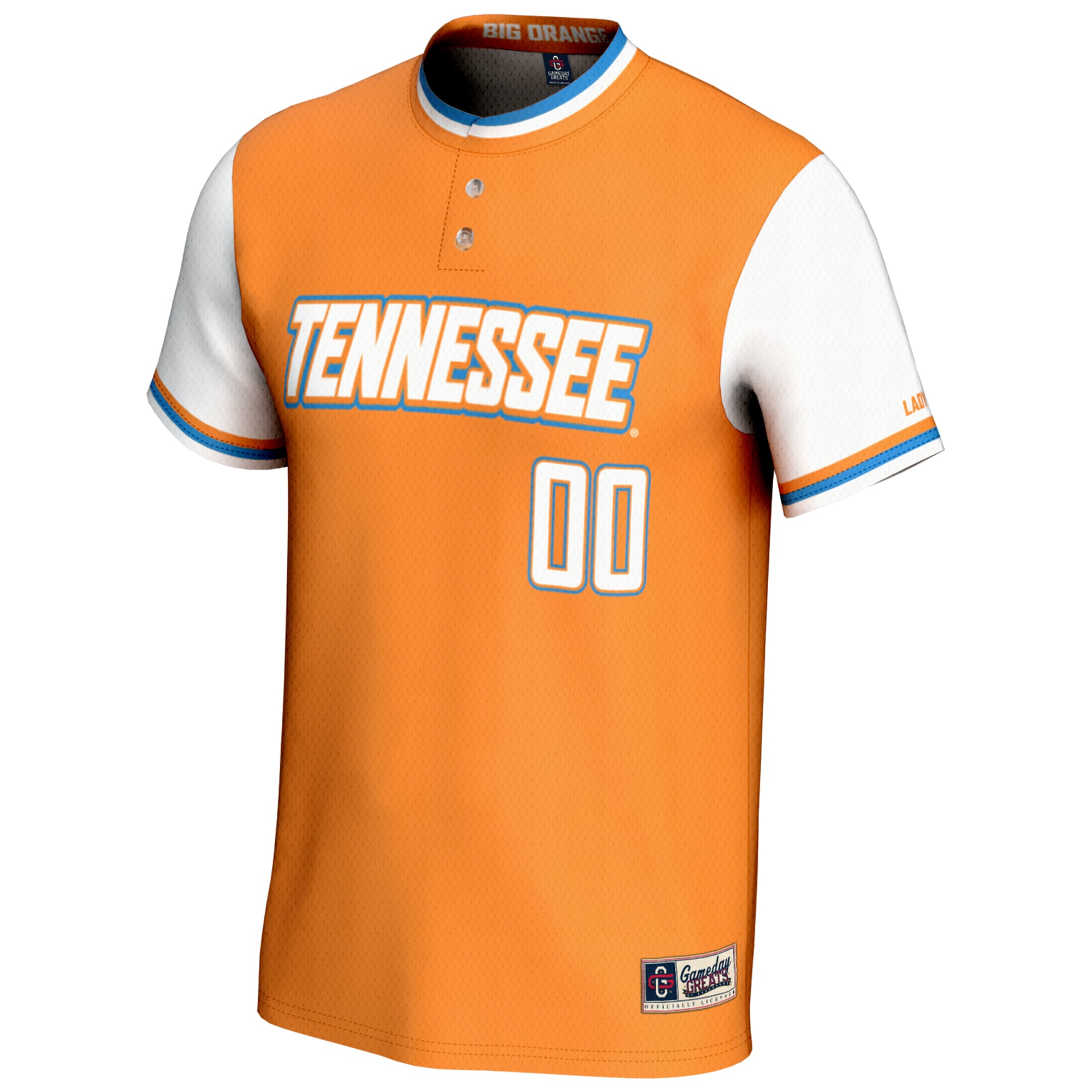 [DDG] Tennessee Volunteers GameDay Greats Youth NIL Pick-A-Player Lightweight Softball Jersey - Orange