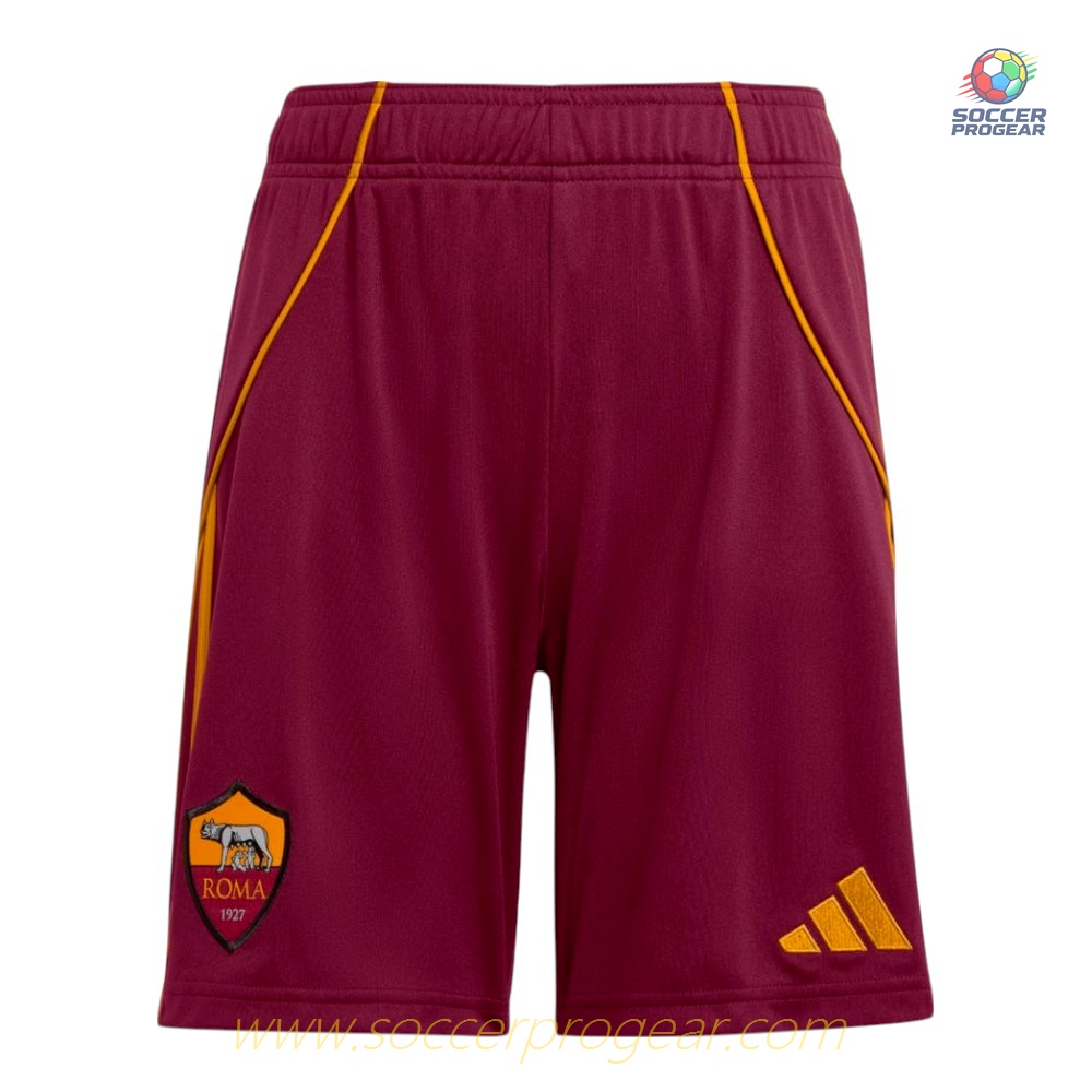 AS Roma Home Kids Edition' Soccer Uniform Football Jersey 2025-2026 Season El Shaarawy