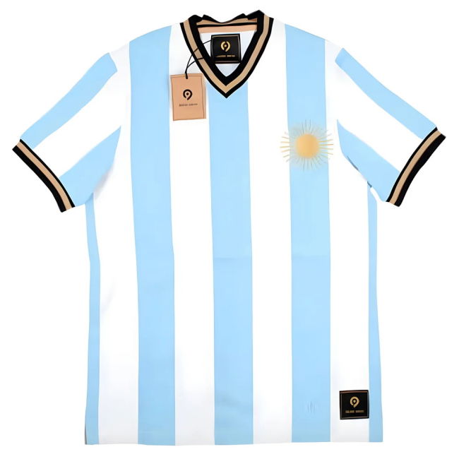 Soccer False Nein Argentina Home Vintage Shirt (Maradona 10)