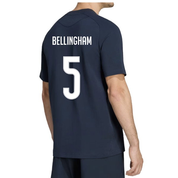 [DDJ] 2026 2027 Real Madrid Tiro Travel Tee Apparel (Navy) (Bellingham 5)