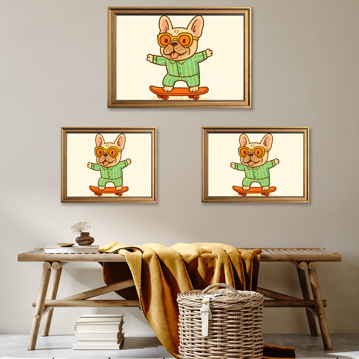 Cozy Pet-Lover Hank - Framed Poster • Wall Decoration for Street Style