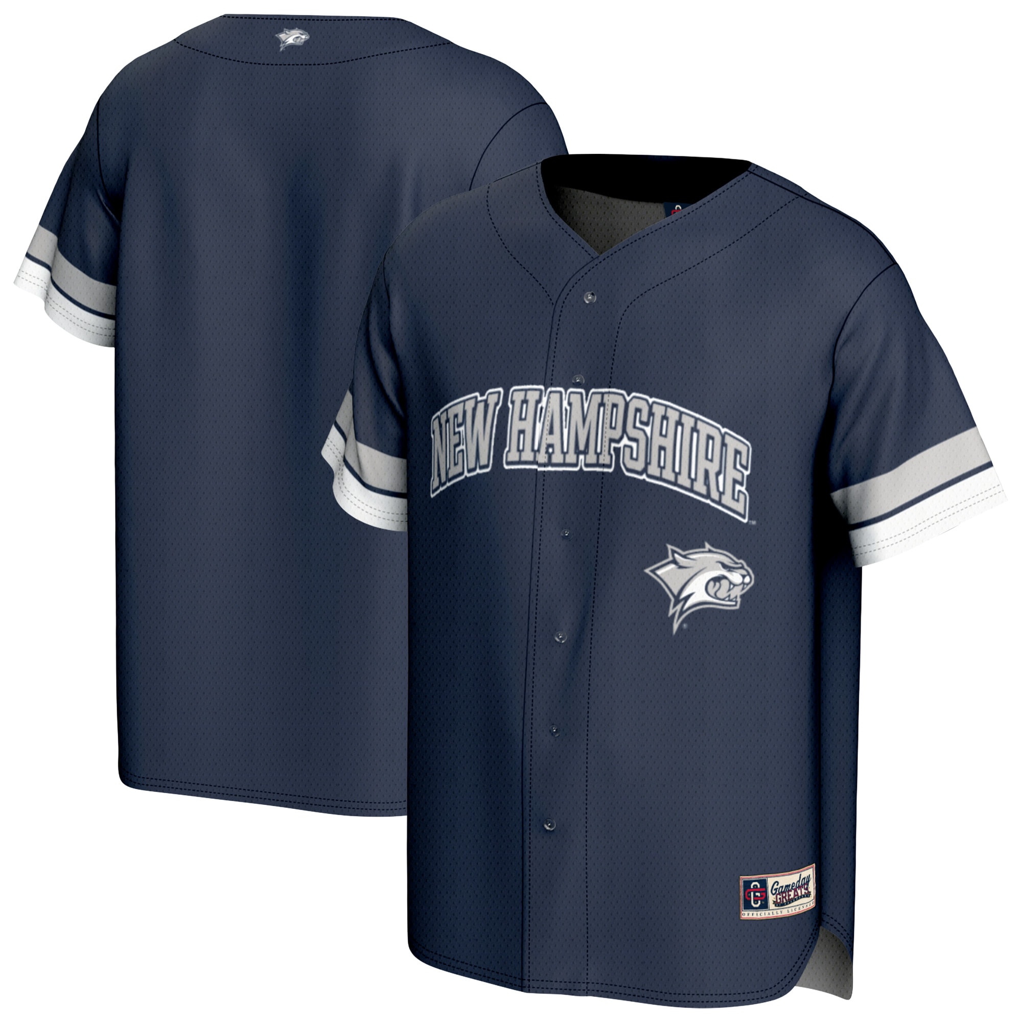 [NJP] Women's New Hampshire Wildcats GameDay Greats Spirit Baseball Jersey - Navy
