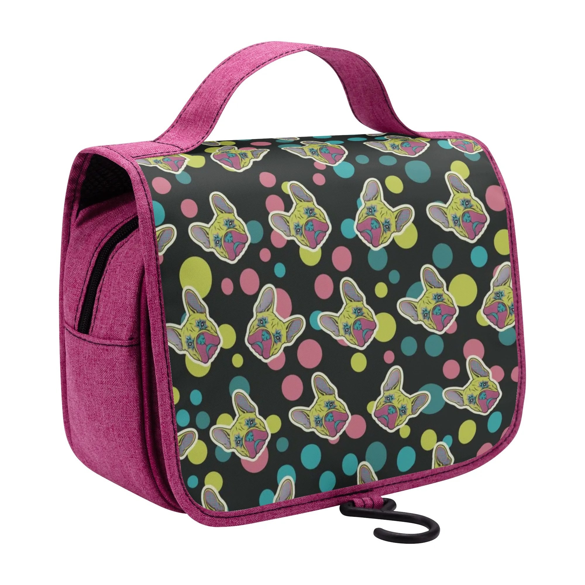 Non-slip Teddy - Frenchie Cosmetic Travel Bag For Frenchie Pups