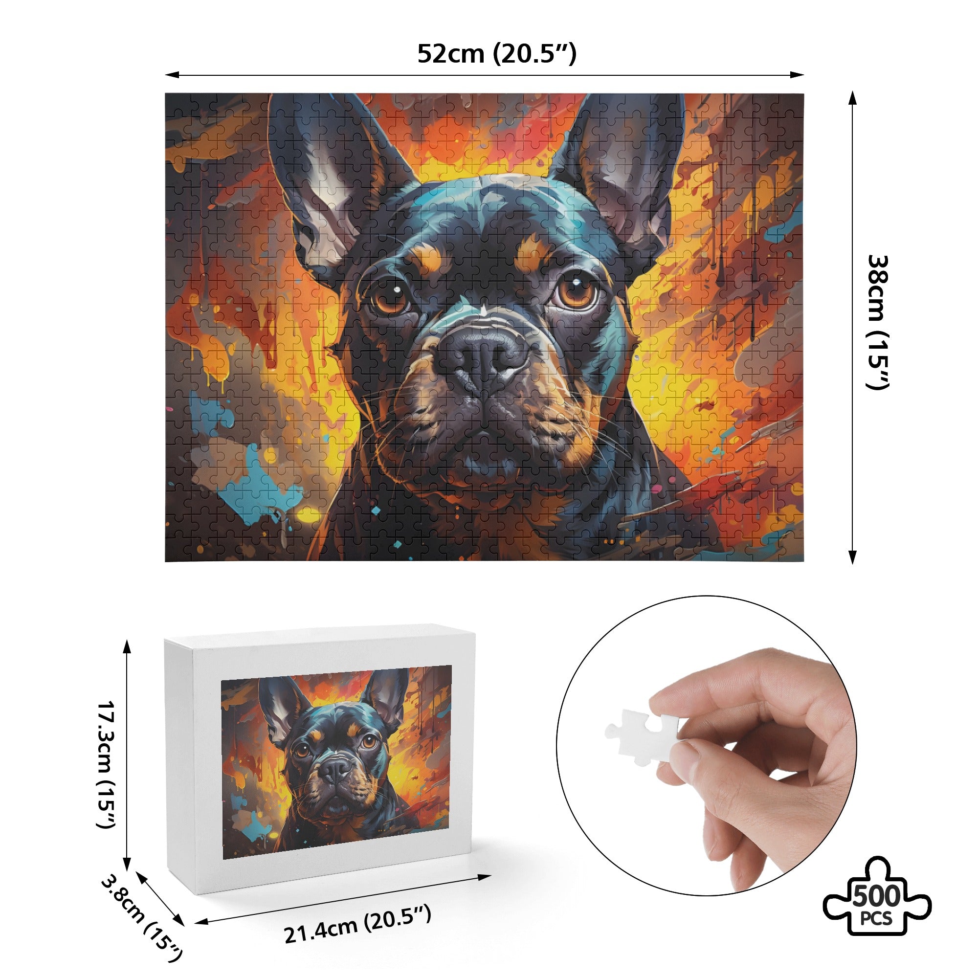 French Bulldog Jean Puzzle Cute Frenchie Essential
