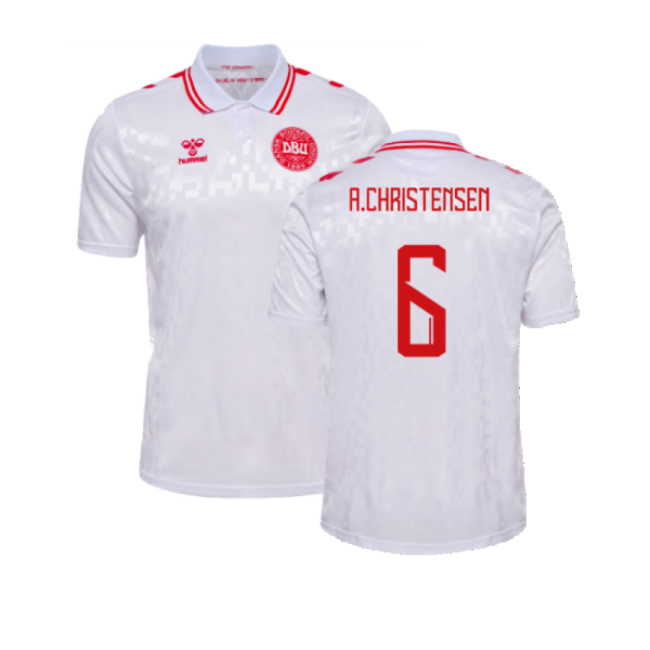 Christensen 6 Denmark National Team Unique Item Away Collector Jersey