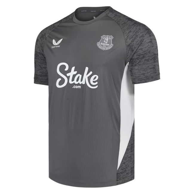 2025-2026 Everton Performance Short Sleeve T-Shirt (Grey)