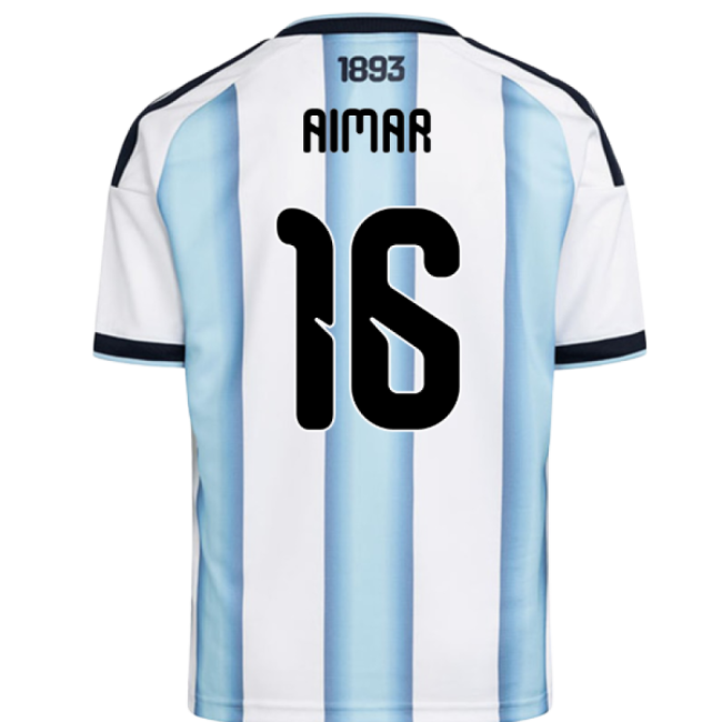 Premium 2026-2027 Argentina Home Kids With Retro Design - Albiceleste