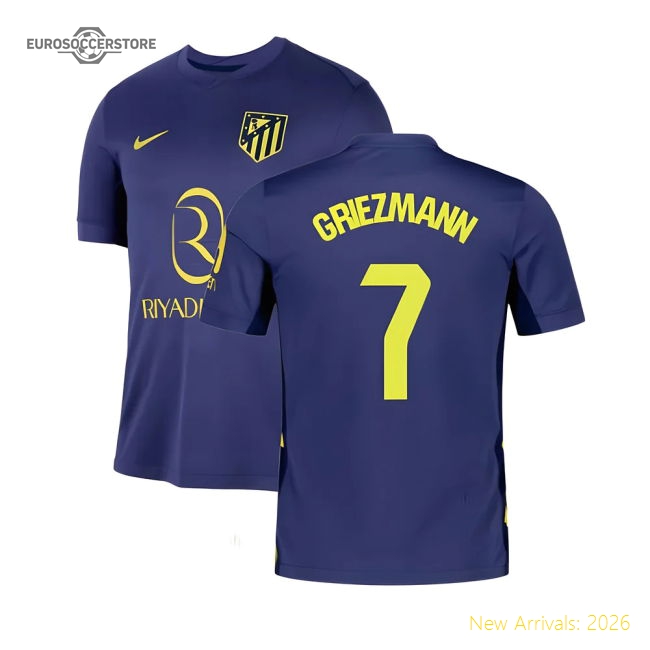 2025-2026 Atletico Madrid Road Jersey (griezmann 7) - Collectors Item