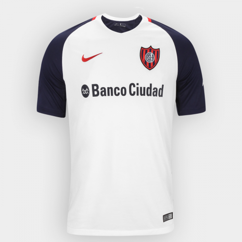 San Lorenzo Away 201718 White Soccer Jersey Shirt - Official Replica