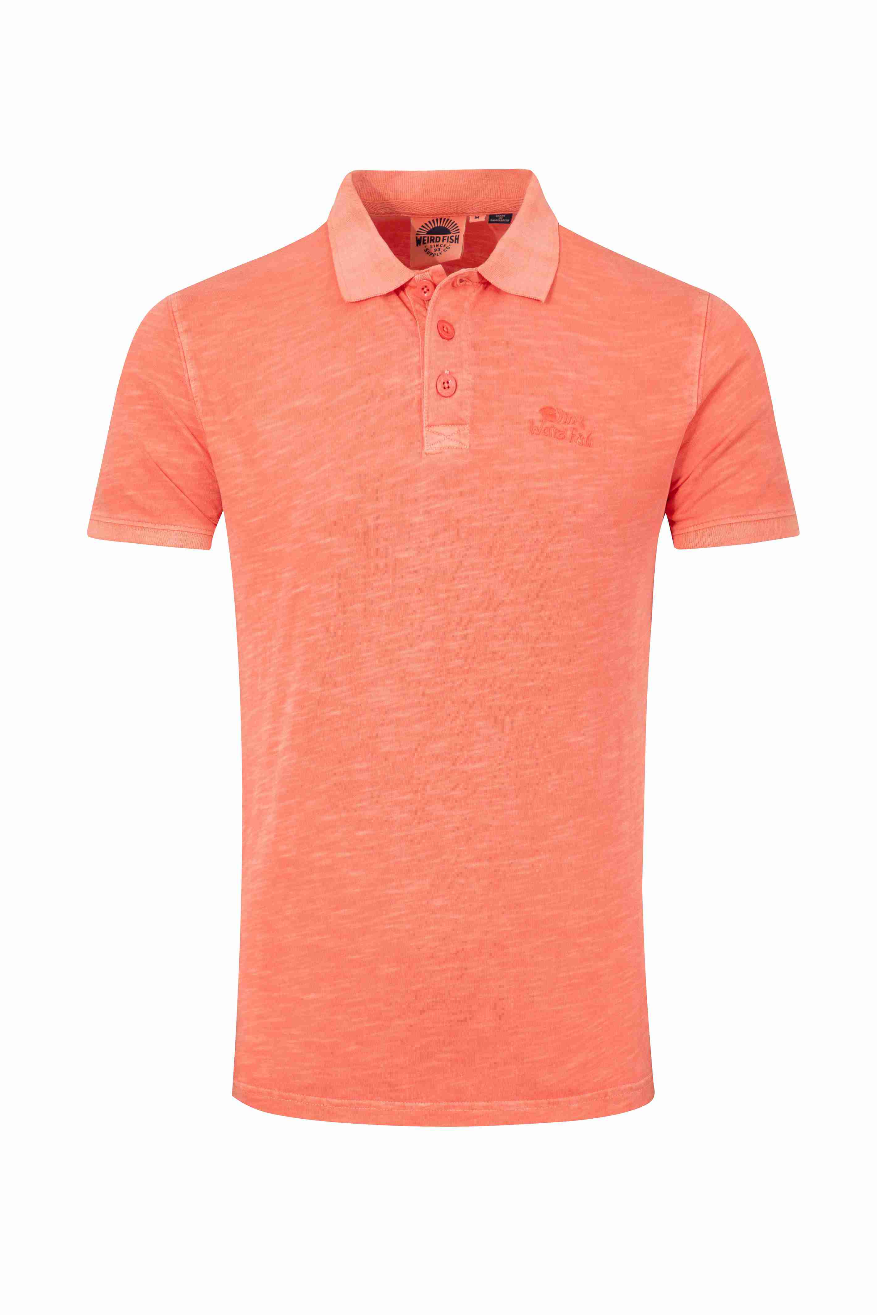 Indy Slub Polo Shirt Dark Coral