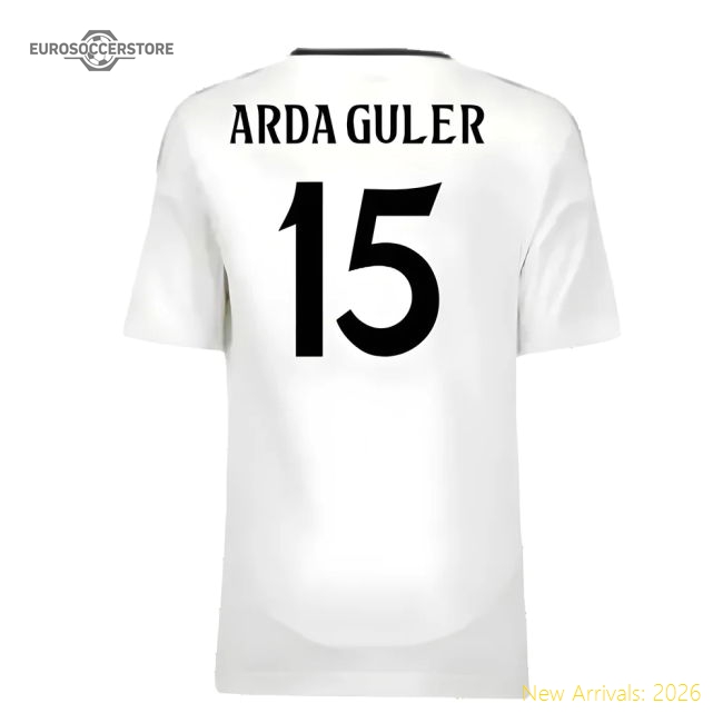 Top-Quality 2024-2025 Real Madrid Home Youth Kit (Arda Guler 15)