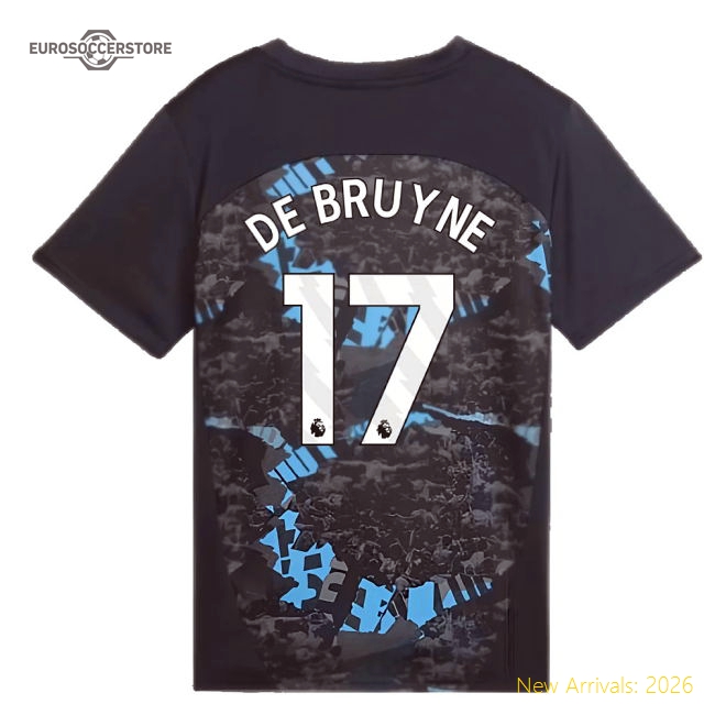 2024-2025 Man City Kids Safe Jersey De Bruyne Performance Fabric