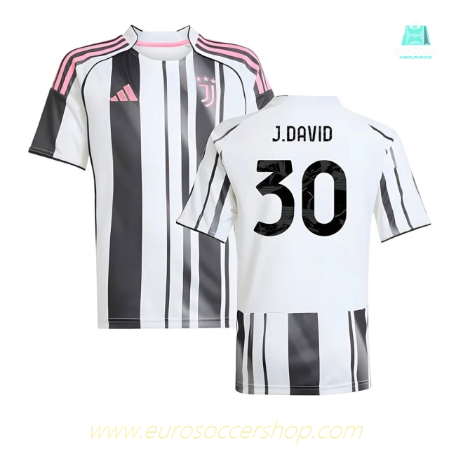 2025-2026 Juventus Home Shirt (Kids) (J.David 30)