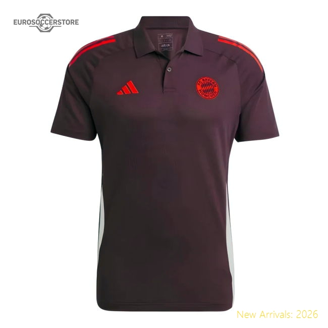 2024-2025 Bayern Munich Polo Shirt (shadow Maroon) - Collectors Item