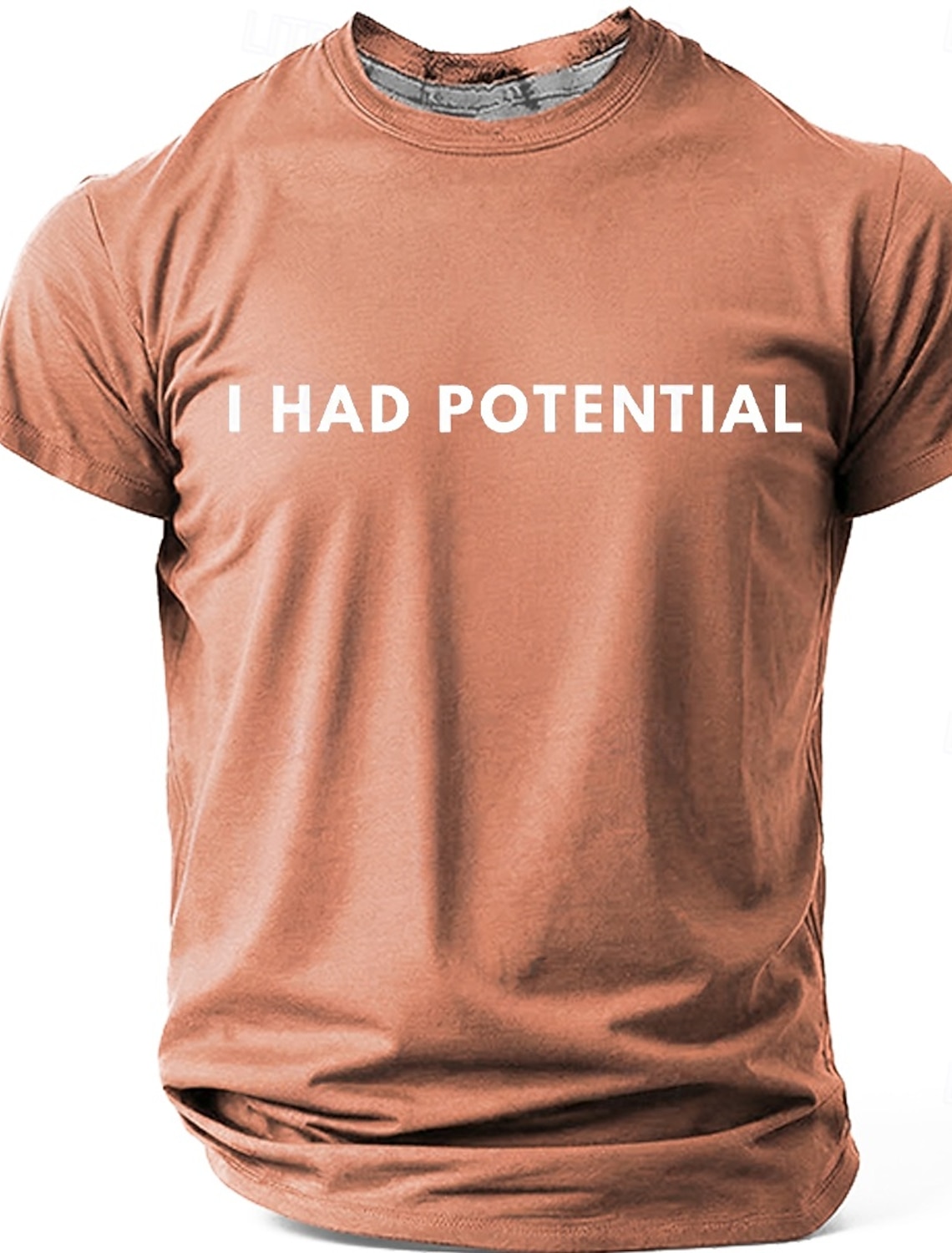 Men's I Had Potential Funny Sarcastic Quote Minimalist Meme T Shirt Graphic Regular Fit Gifted Child Burnout Humor Casual Daily Designer Clothing Apparel S M L XL XXL XXXL